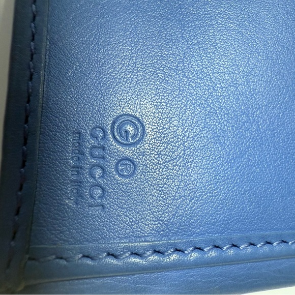 Gucci Blue Leather Wallet with Silver Hardware - Picture 8 of 12